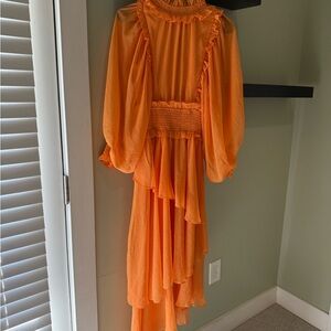 Elliatt Orange Midi Dress